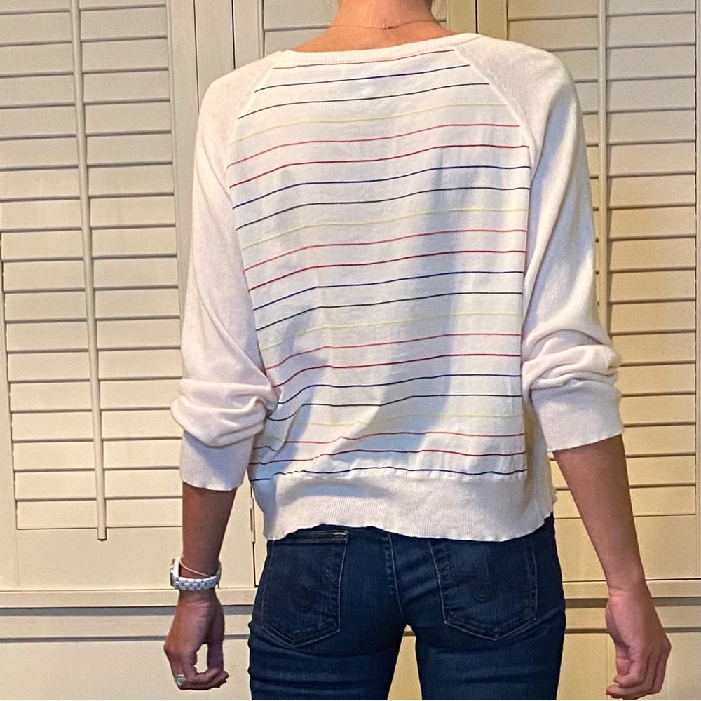 KOCH cashmere rainbow stripe sweater XS-S